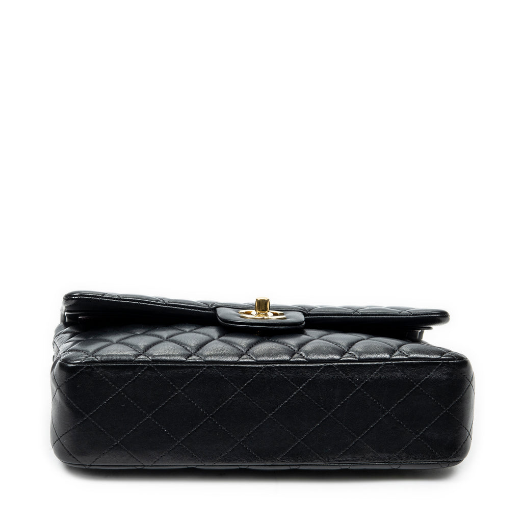 Shoulder Bag Classic Double Flap 26 Black Quilted Lambskin Leather