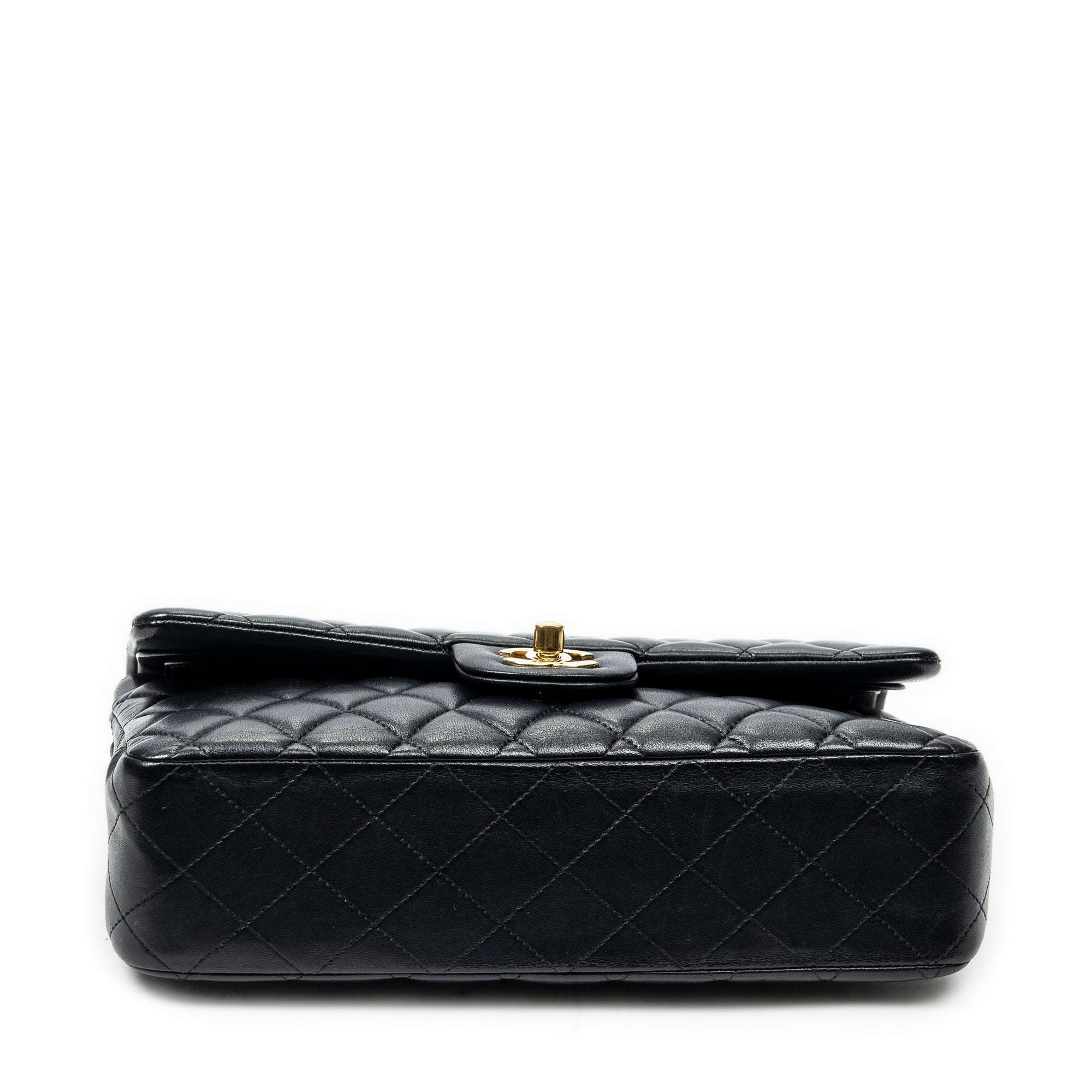 Shoulder Bag Classic Double Flap 26 Black Quilted Lambskin Leather