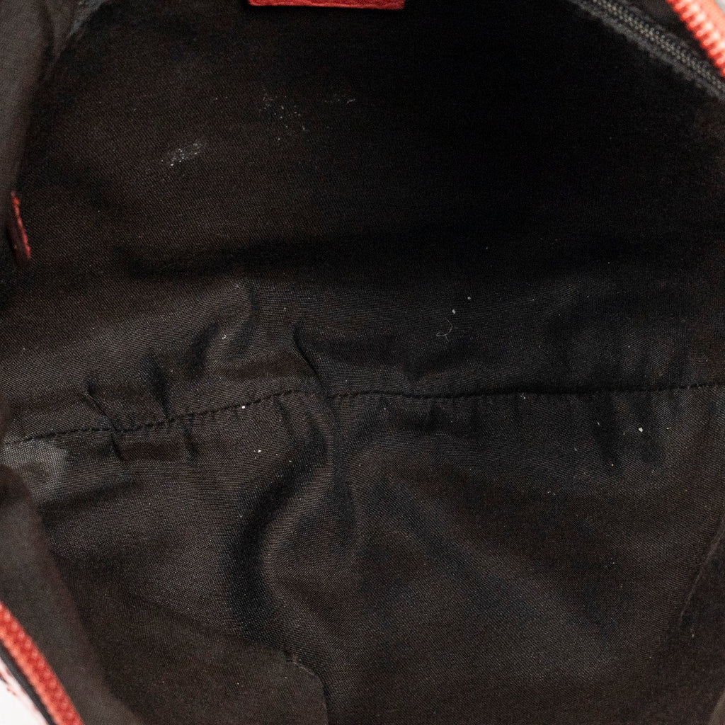 Shoulder Bag Small D-Ring Messenger Red Grained Calfskin Leather