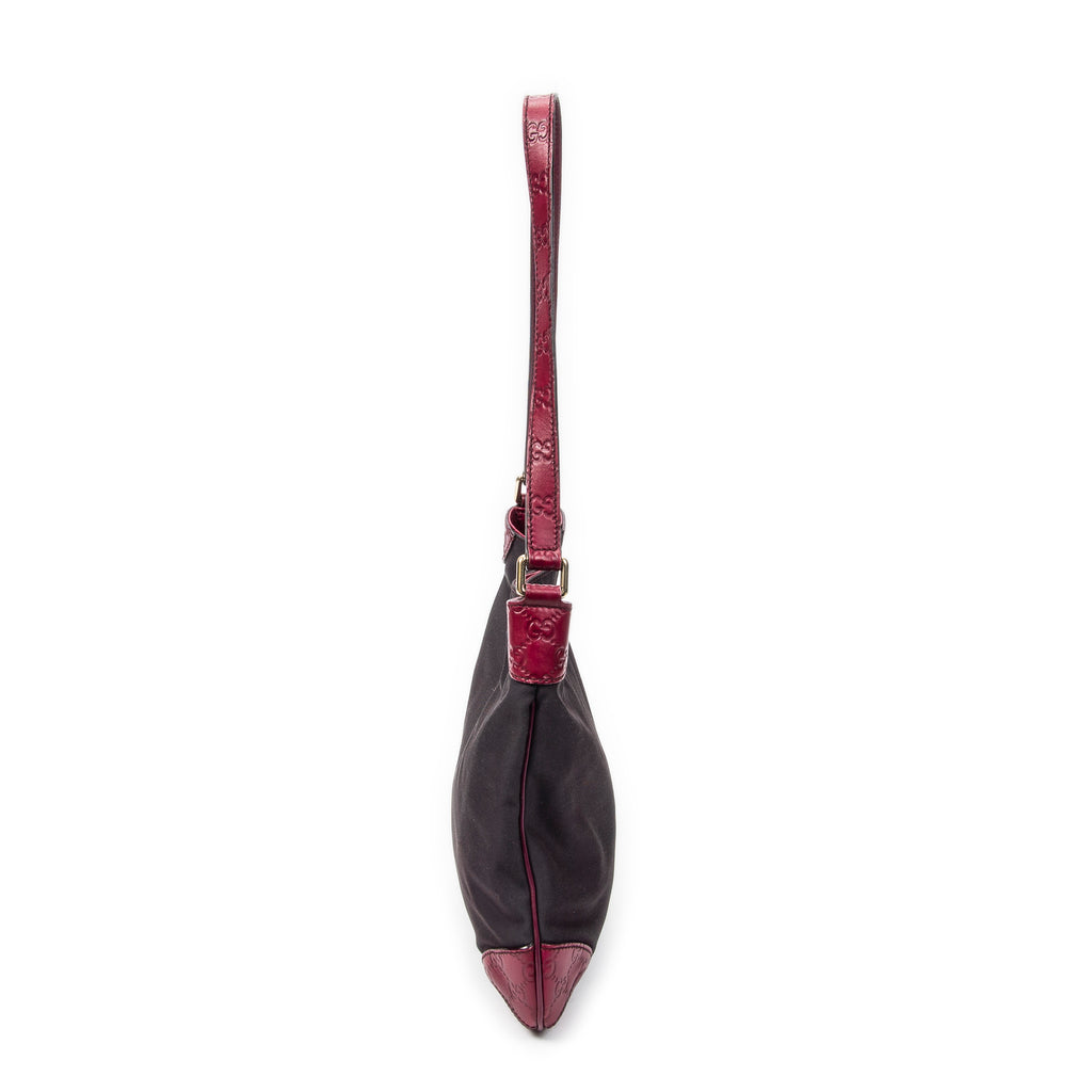 Shoulder Bag Shoulder Hobo Purple Canvas