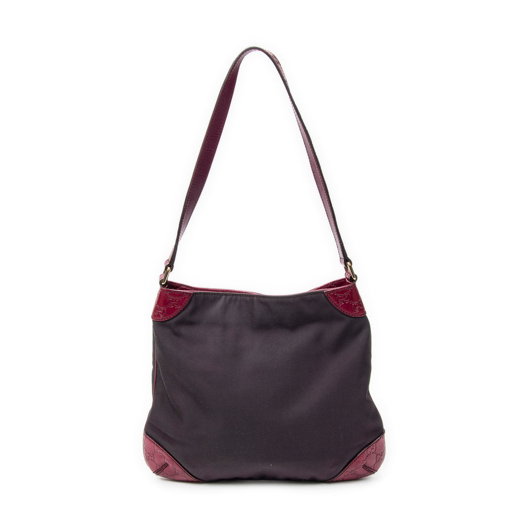 Shoulder Bag Shoulder Hobo Purple Canvas