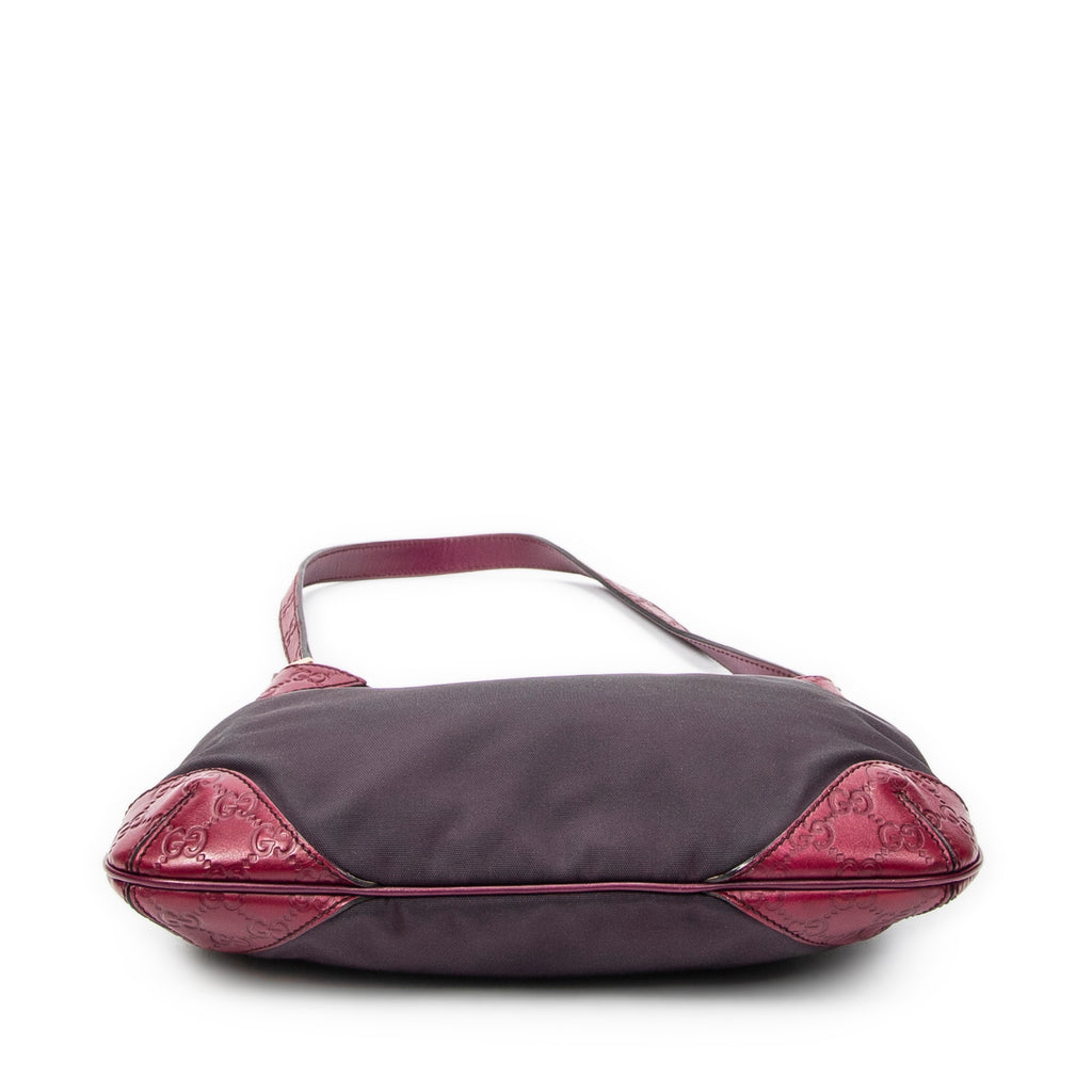Shoulder Bag Shoulder Hobo Purple Canvas