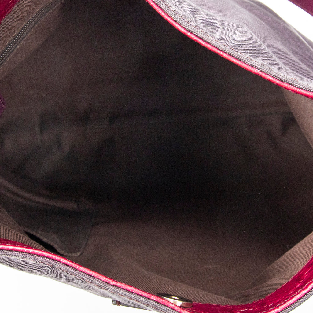 Shoulder Bag Shoulder Hobo Purple Canvas