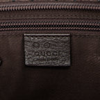 Shoulder Bag Medium Front Pocket Tote Dark Brown Monogrammed Nylon Canvas