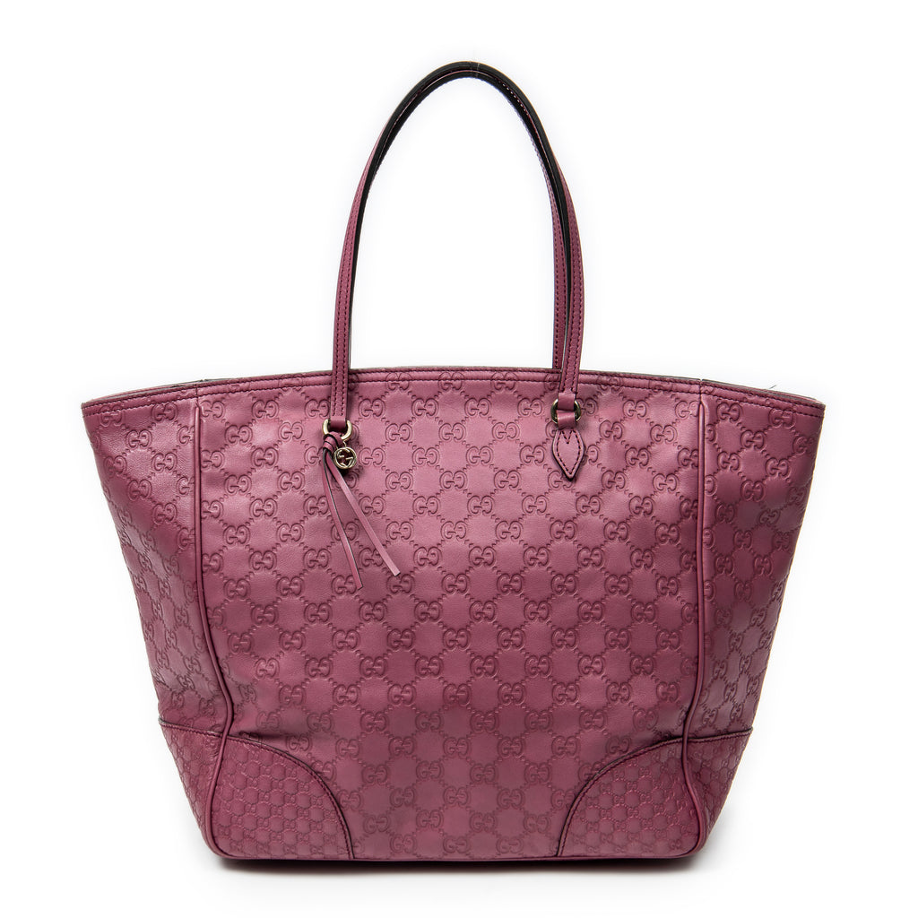 Bolso de hombro Bree Tote Piel Guccissima Morada