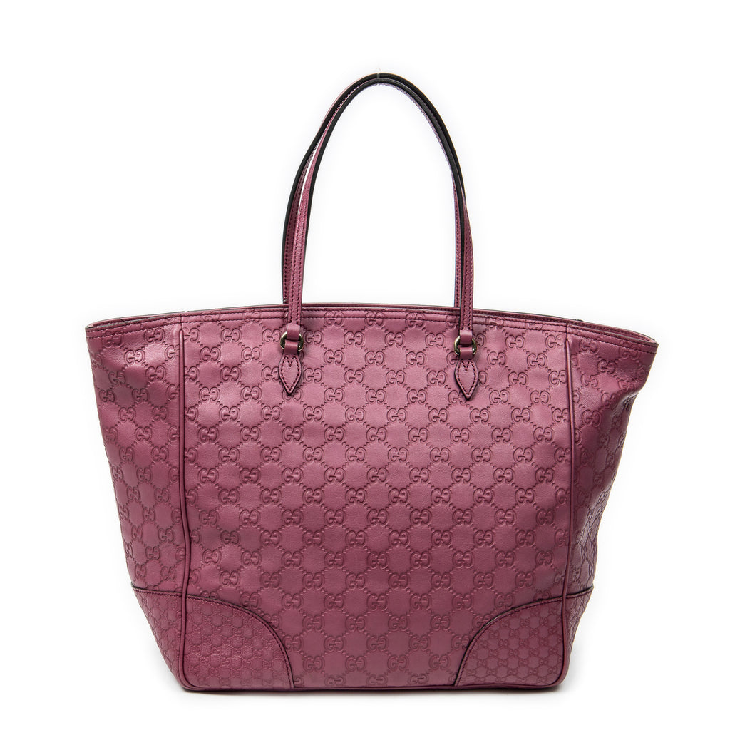 Bolso de hombro Bree Tote Piel Guccissima Morada