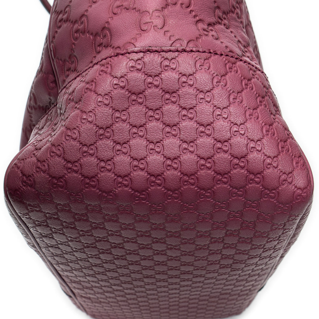 Bolso de hombro Bree Tote Piel Guccissima Morada