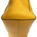 Shoulder Bag Medium Swing Tote Yellow Grained Calfskin Leather