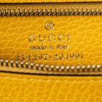 Shoulder Bag Medium Swing Tote Yellow Grained Calfskin Leather