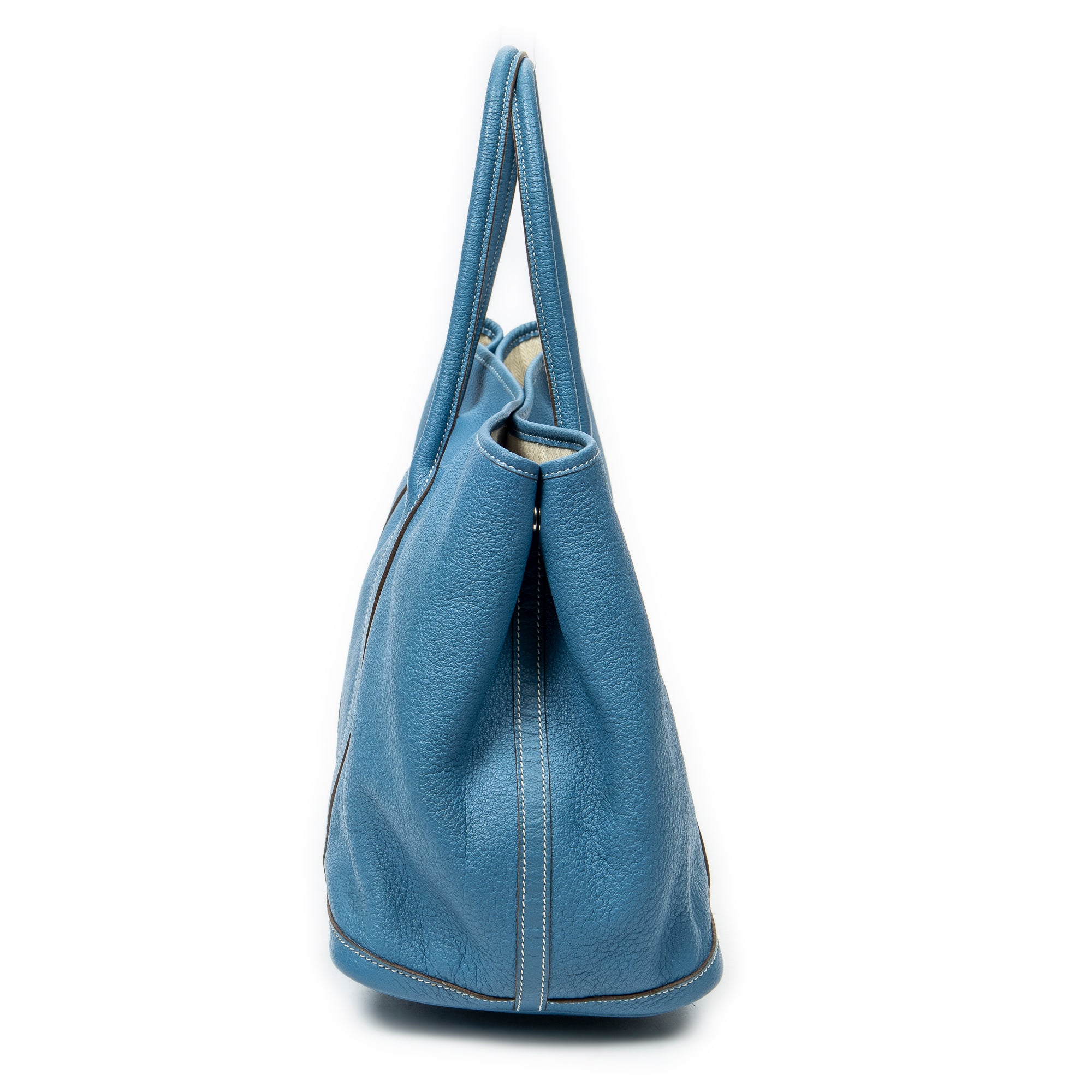 Shoulder Bag Garden Party PM Blue Jean Negonda Leather