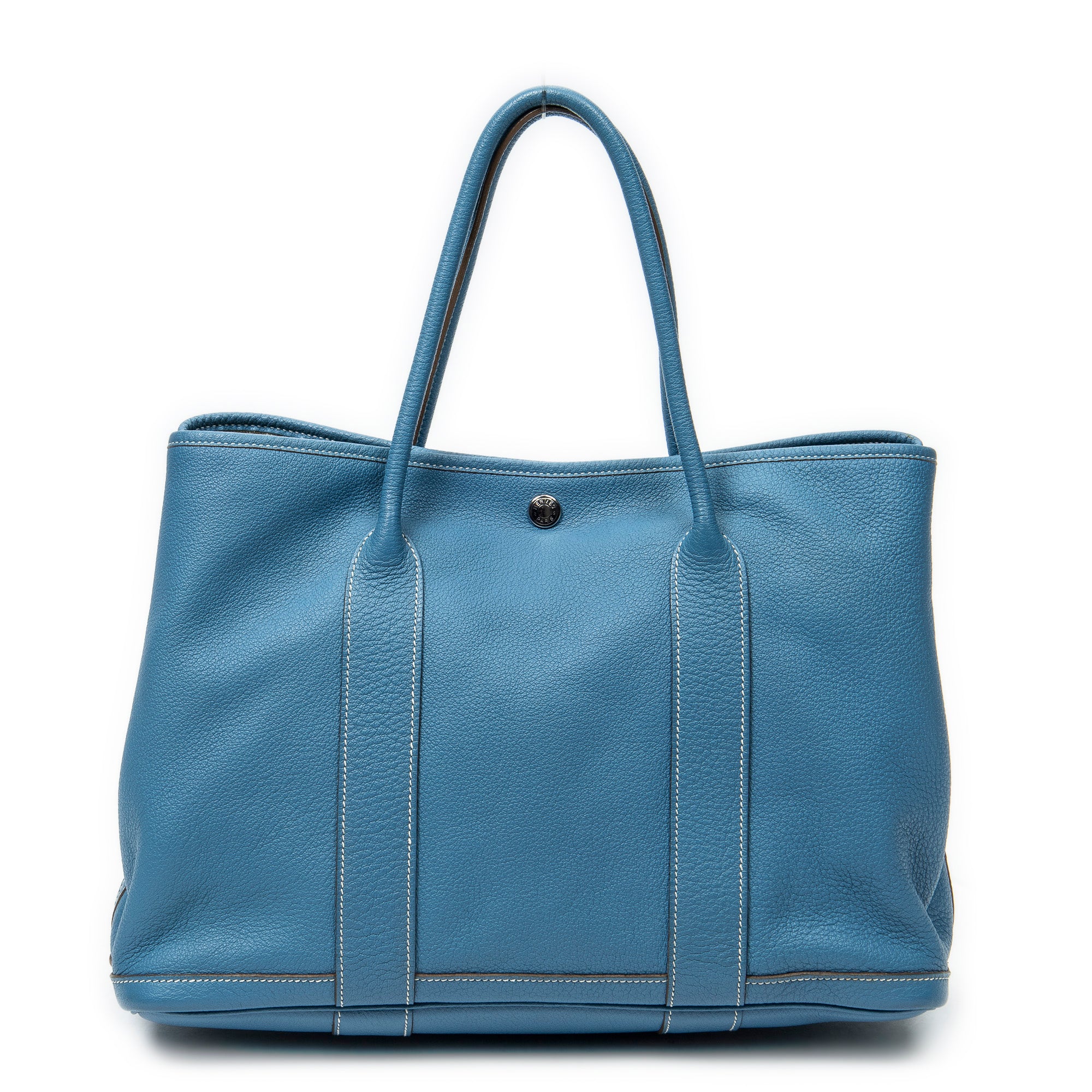 Shoulder Bag Garden Party PM Blue Jean Negonda Leather