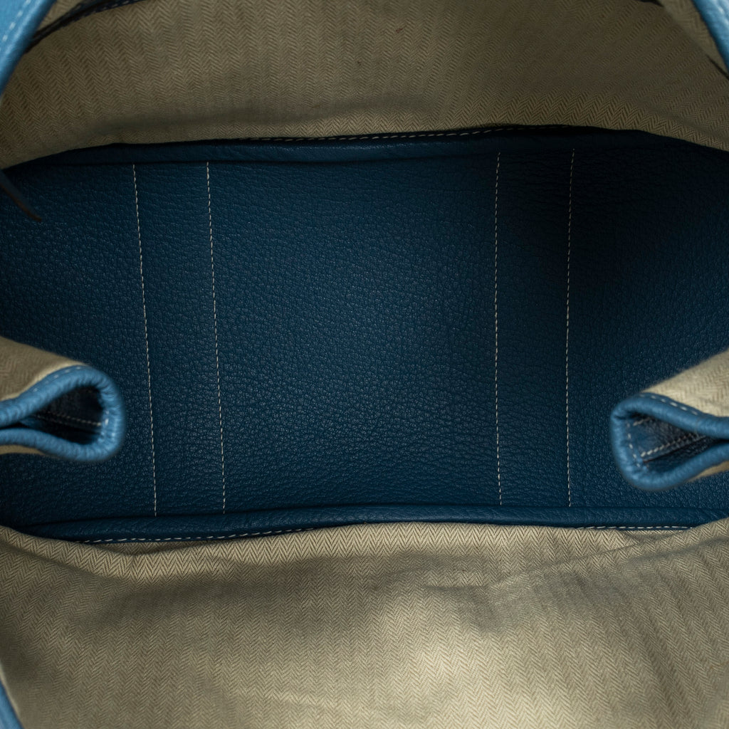 Bolso de hombro Garden Party PM Cuero Negonda Azul Vaquero