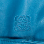 Shoulder Bag Small Tassel Flamenco Teal Calfskin Leather