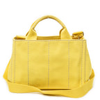 Bolso de hombro pequeño Canapa Tote Lona Canapa amarilla