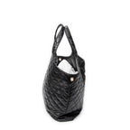 Shoulder Bag Icare Black Quilted Lambskin Leather
