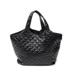 Shoulder Bag Icare Black Quilted Lambskin Leather