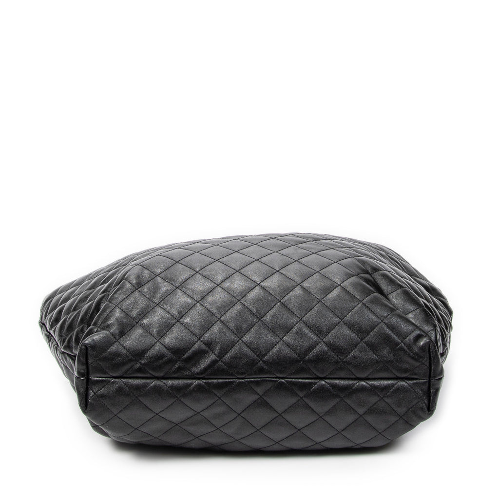 Shoulder Bag Icare Black Quilted Lambskin Leather