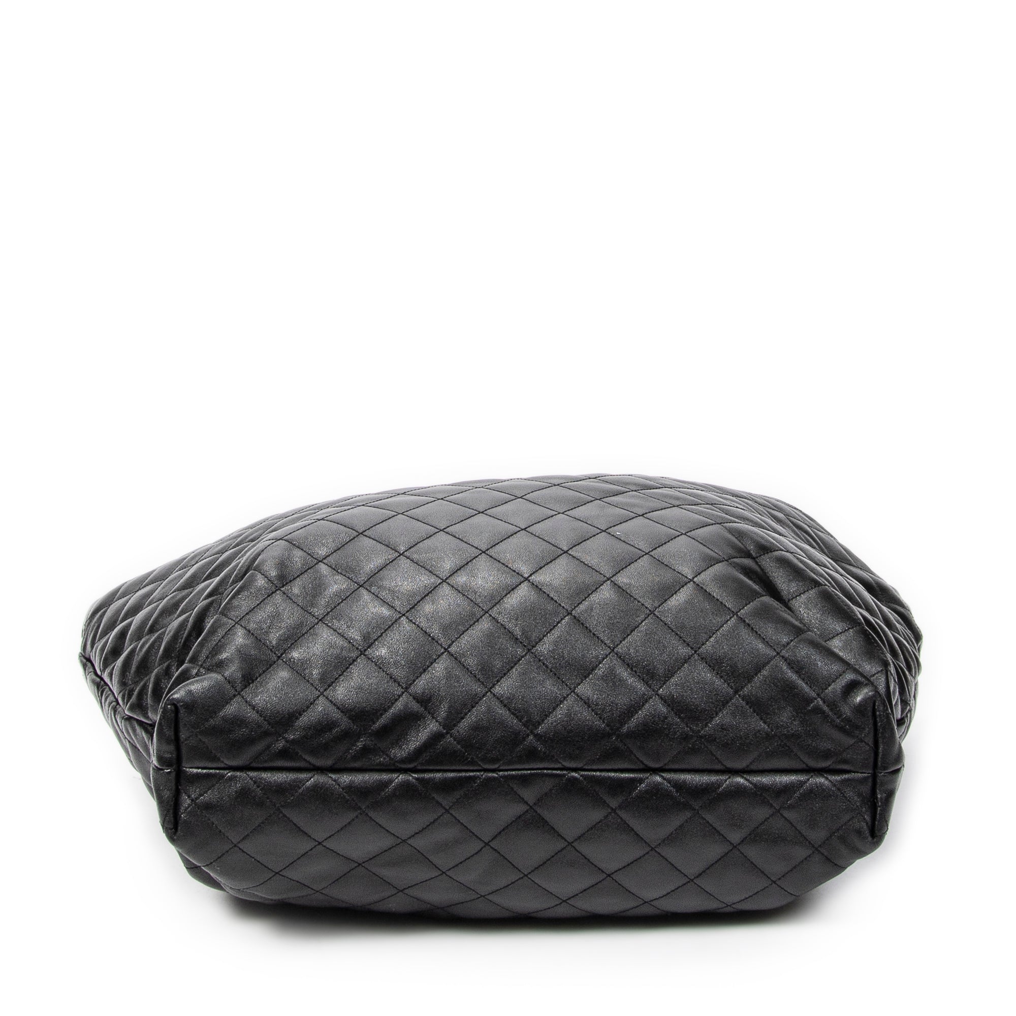 Shoulder Bag Icare Black Quilted Lambskin Leather