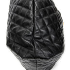 Shoulder Bag Icare Black Quilted Lambskin Leather