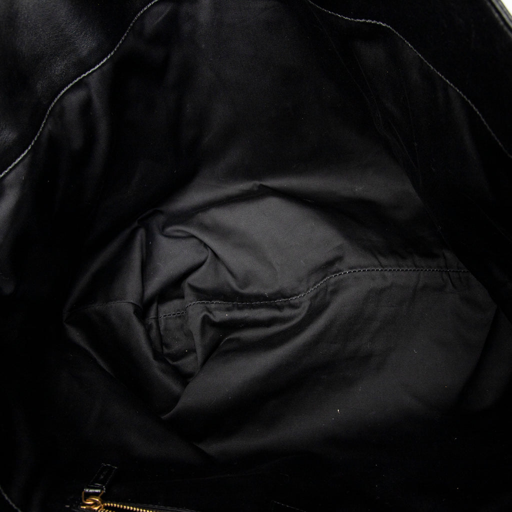 Shoulder Bag Icare Black Quilted Lambskin Leather