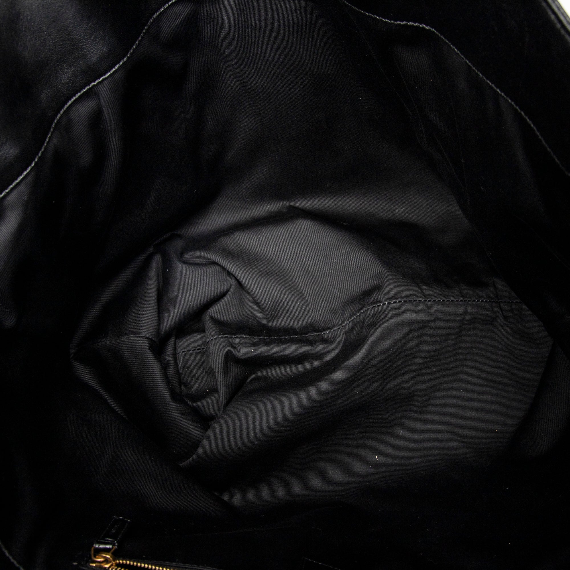 Shoulder Bag Icare Black Quilted Lambskin Leather