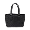 Shoulder Bag Small Shoulder Tote Black Monogrammed Canvas