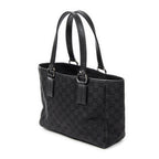 Shoulder Bag Small Shoulder Tote Black Monogrammed Canvas