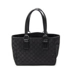 Shoulder Bag Small Shoulder Tote Black Monogrammed Canvas
