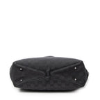 Shoulder Bag Small Shoulder Tote Black Monogrammed Canvas