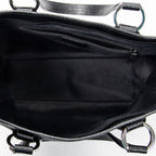 Shoulder Bag Small Shoulder Tote Black Monogrammed Canvas
