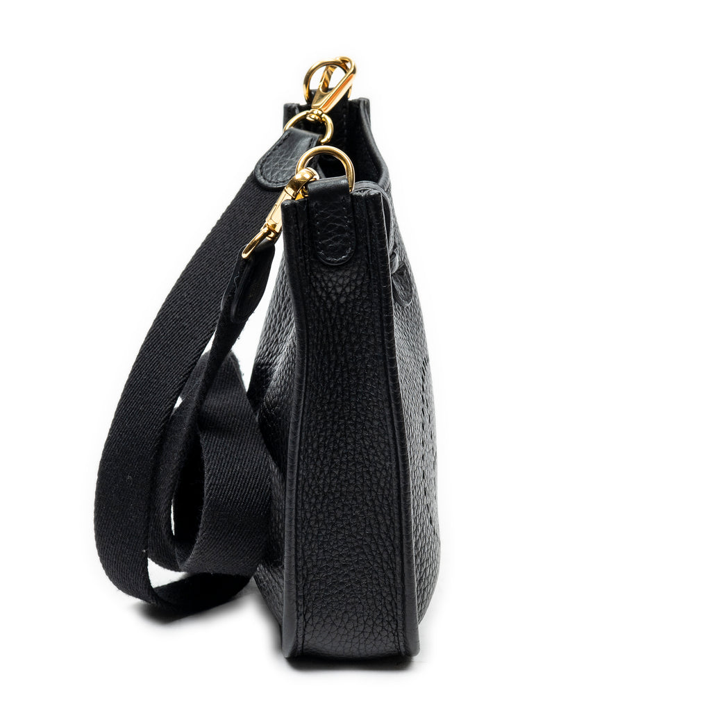 Shoulder Bag Evelyne TPM Black Clemence Leather