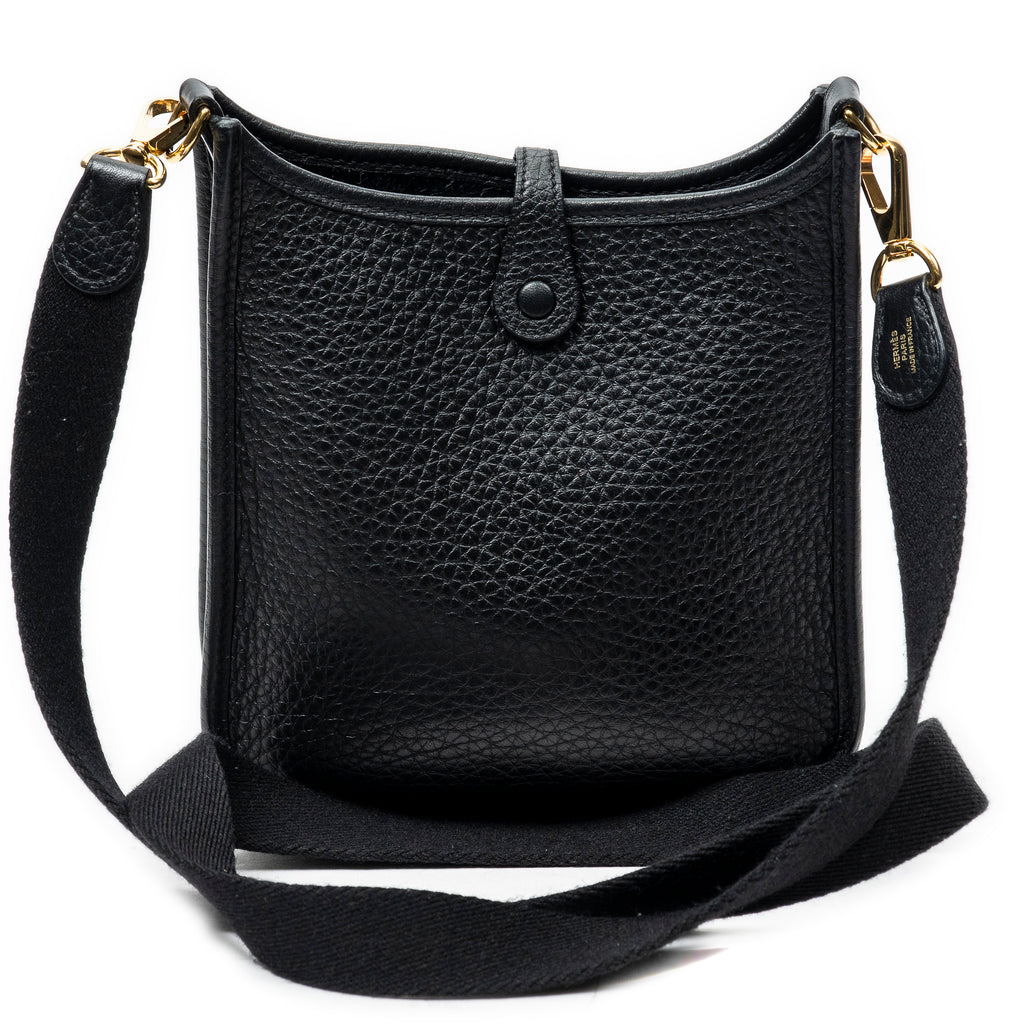 Shoulder Bag Evelyne TPM Black Clemence Leather