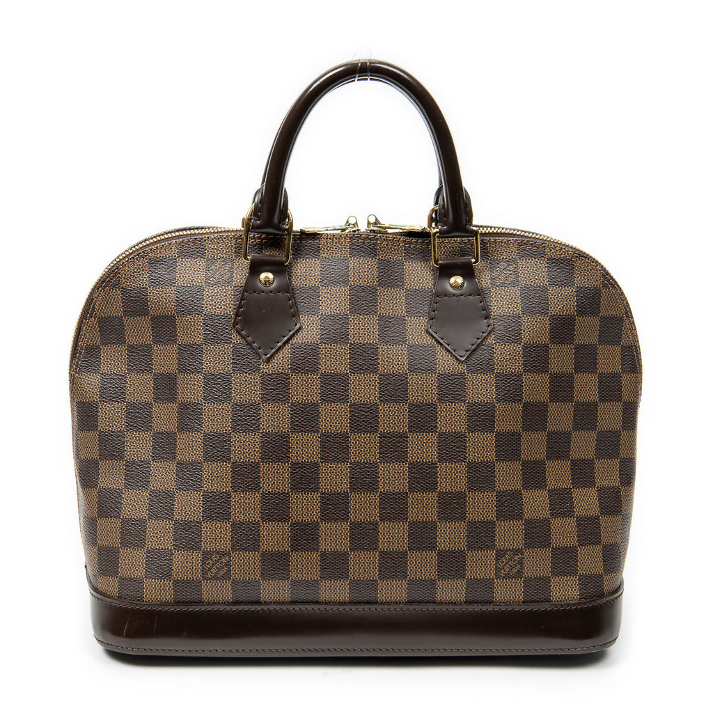 Handbag Alma PM Brown Damier Ebene