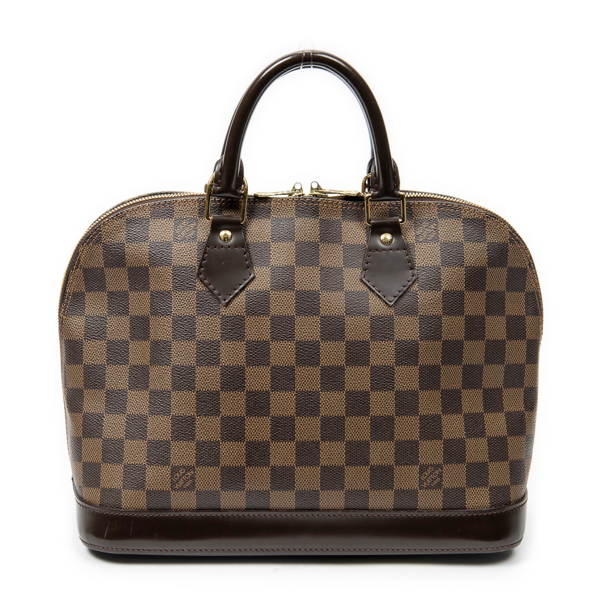 Handbag Alma PM Brown Damier Ebene