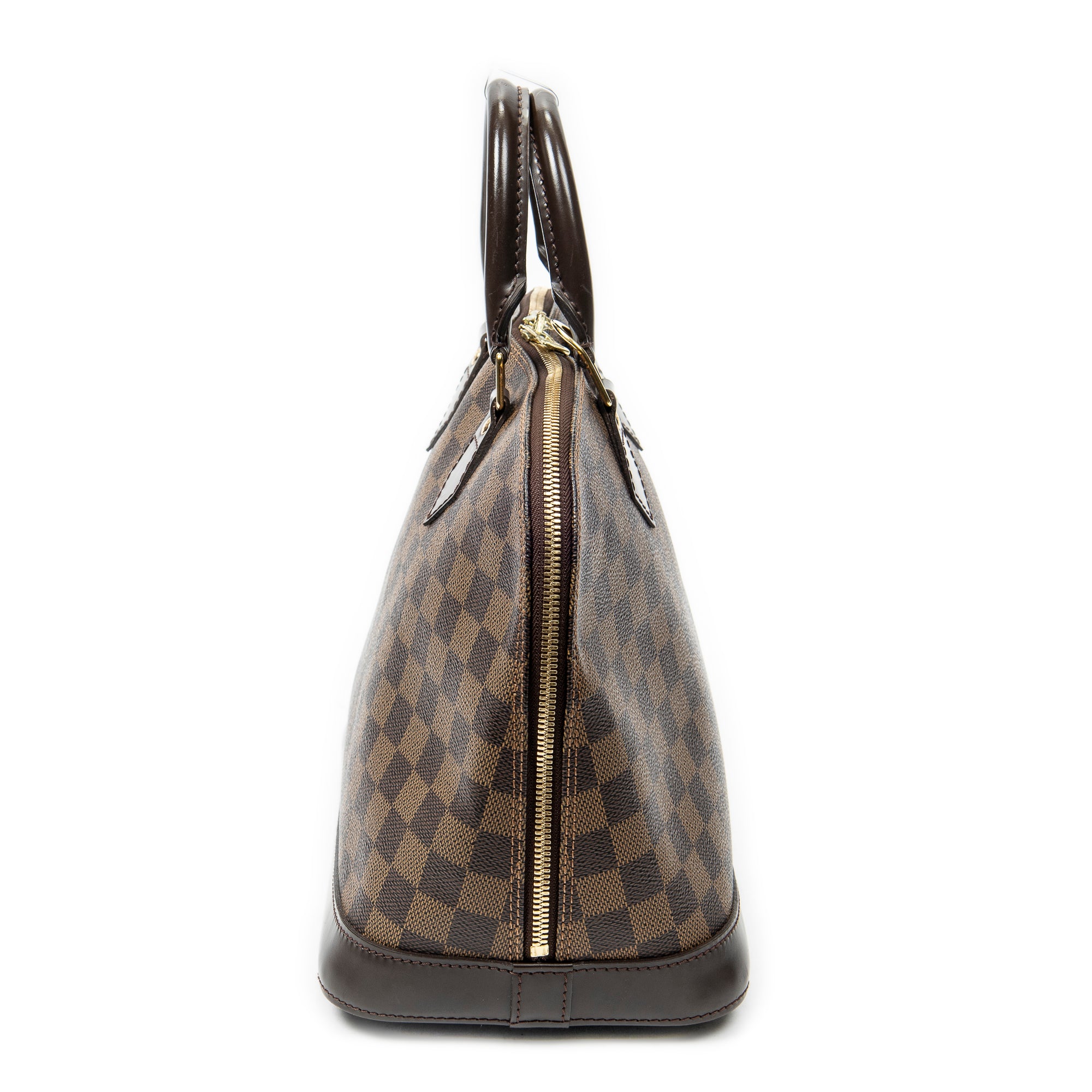 Handbag Alma PM Brown Damier Ebene