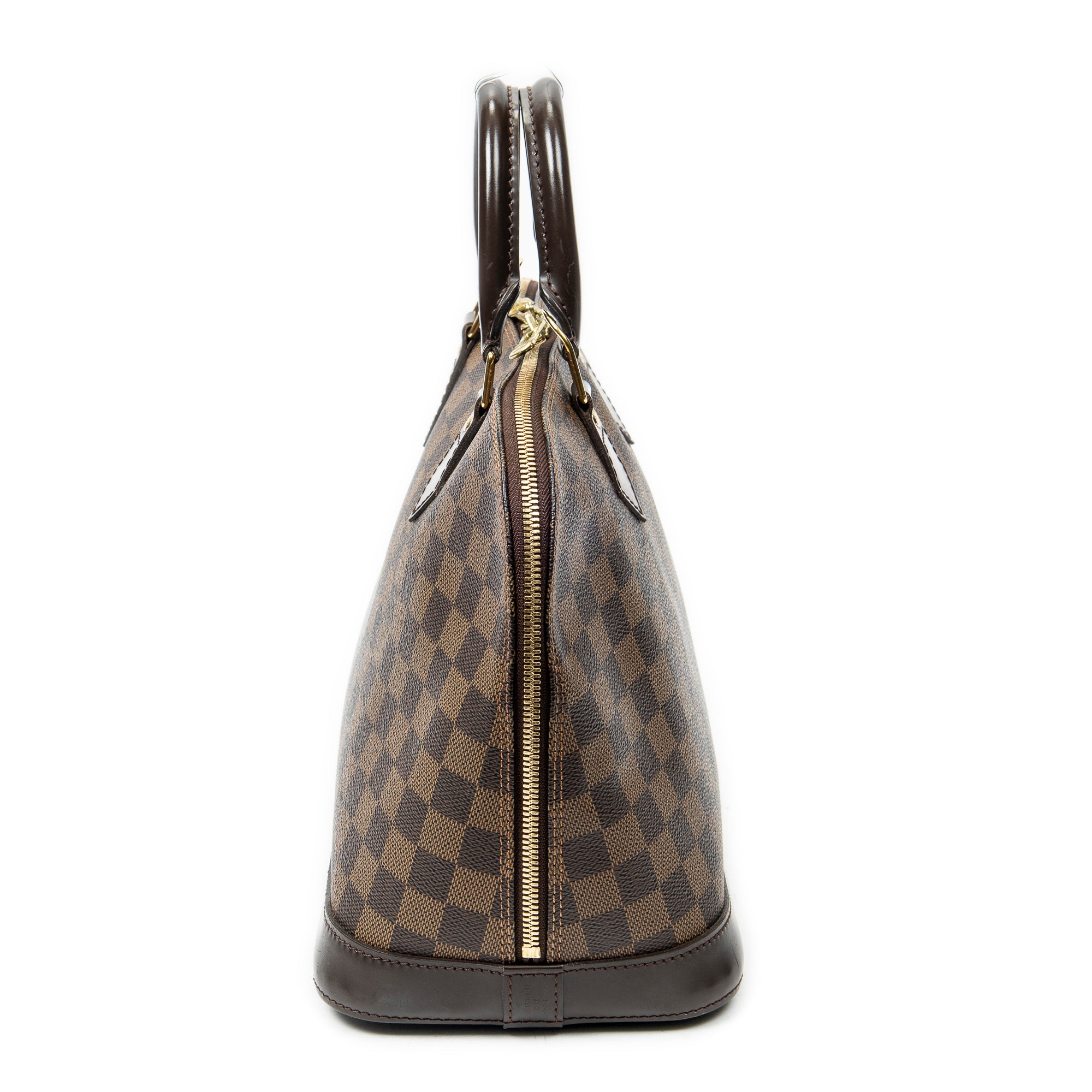 Handbag Alma PM Brown Damier Ebene