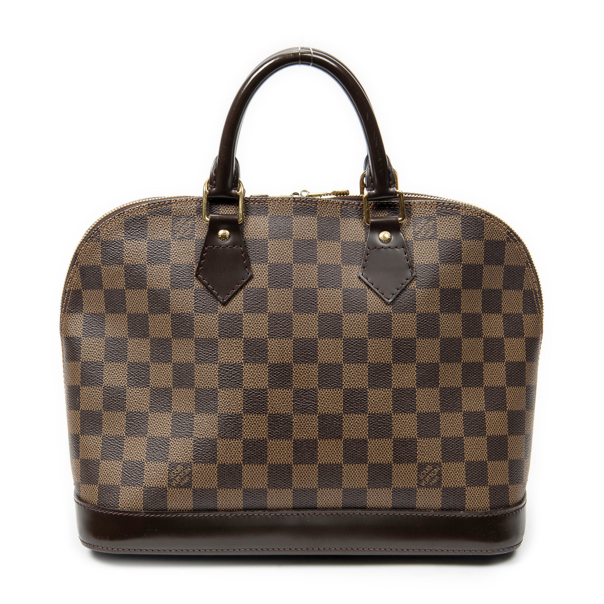 Handbag Alma PM Brown Damier Ebene