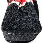 Bolso de hombro pequeño Canapa Tote de rafia negra de ganchillo