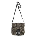 Shoulder Bag Small Flap Crossbody Brown Zucchino Canvas