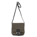Shoulder Bag Small Flap Crossbody Brown Zucchino Canvas