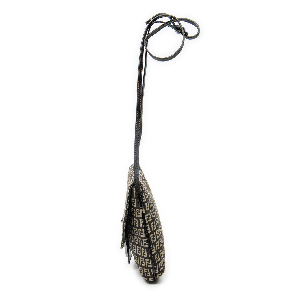 Shoulder Bag Small Flap Crossbody Brown Zucchino Canvas