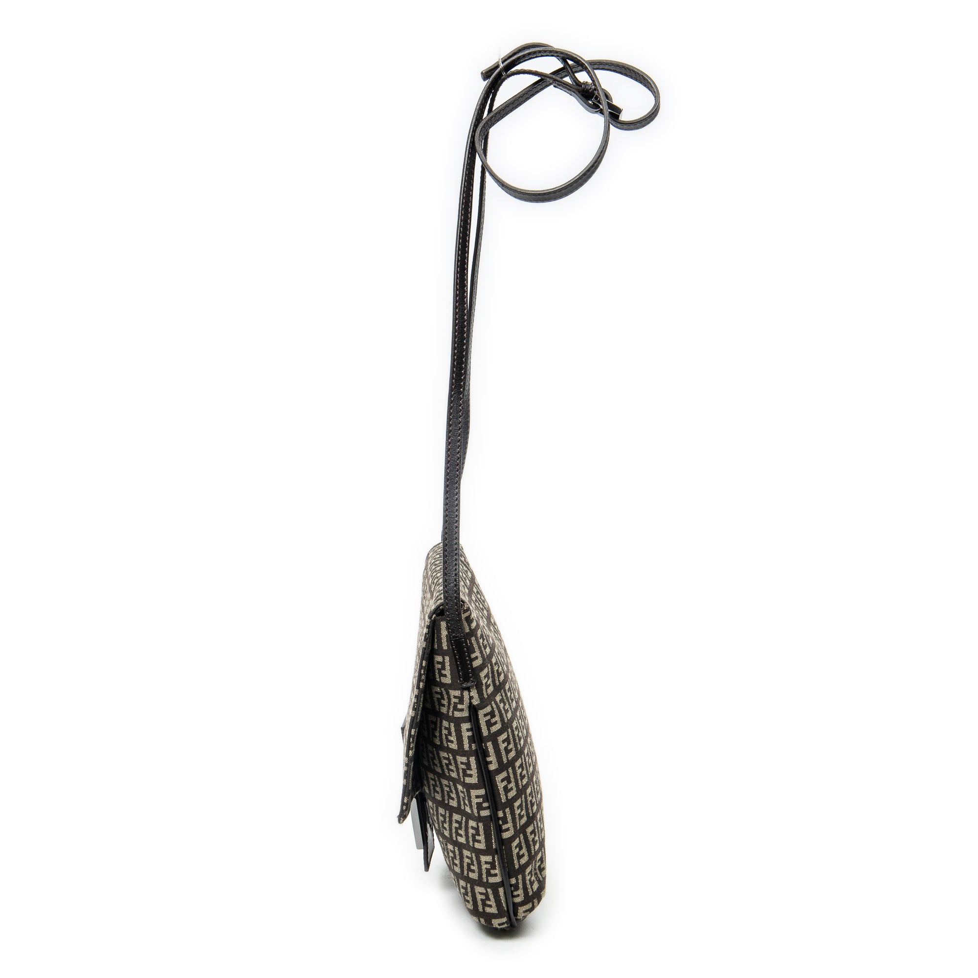 Shoulder Bag Small Flap Crossbody Brown Zucchino Canvas