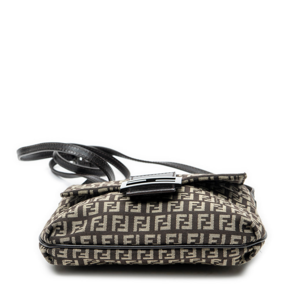 Shoulder Bag Small Flap Crossbody Brown Zucchino Canvas