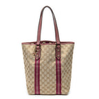 Shoulder Bag Web Vertical Jolicoeur Tote Pink Monogrammed Canvas