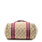 Bolso al hombro vertical Jolicoeur de lona Monogram rosa