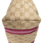 Bolso al hombro vertical Jolicoeur de lona Monogram rosa