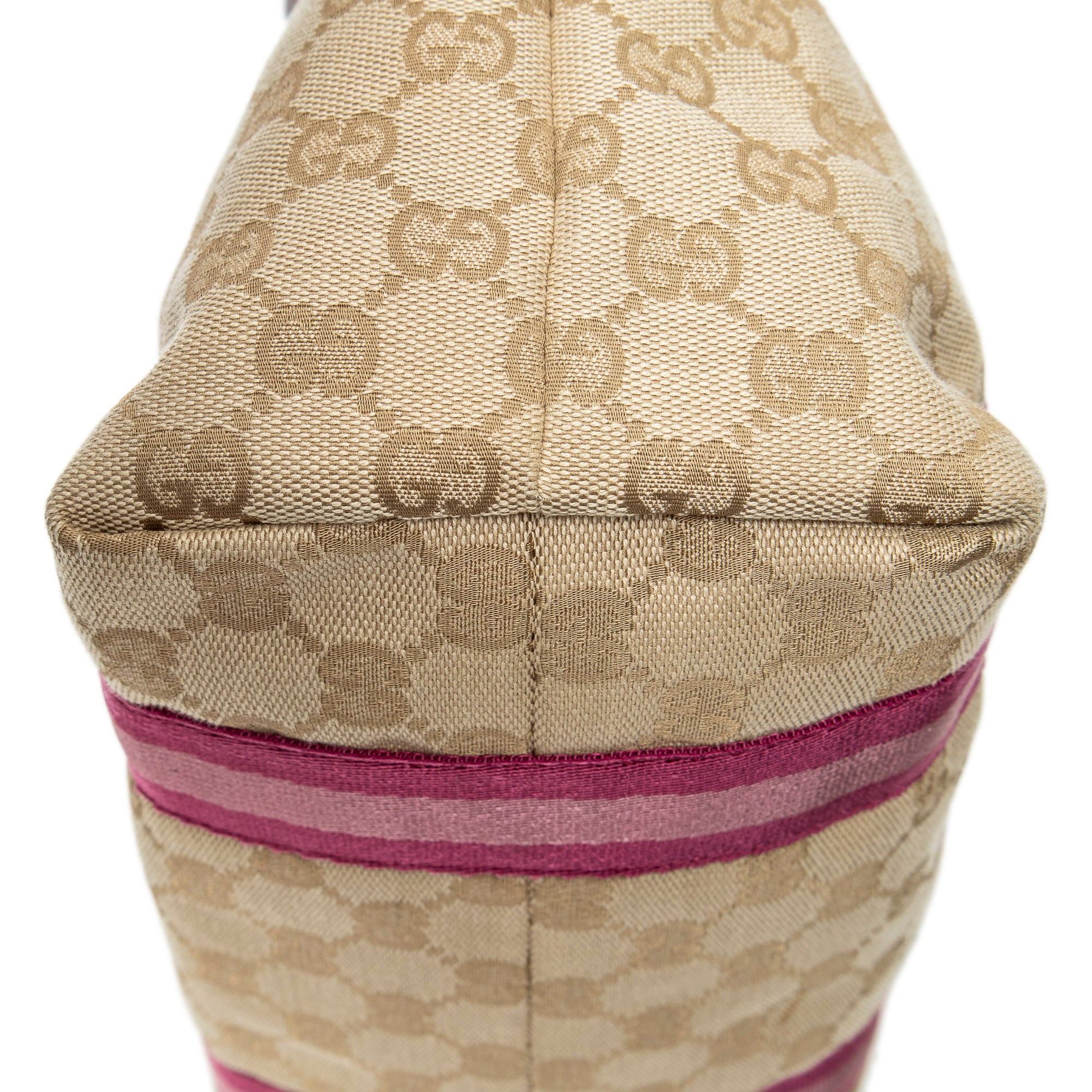 Bolso al hombro vertical Jolicoeur de lona Monogram rosa