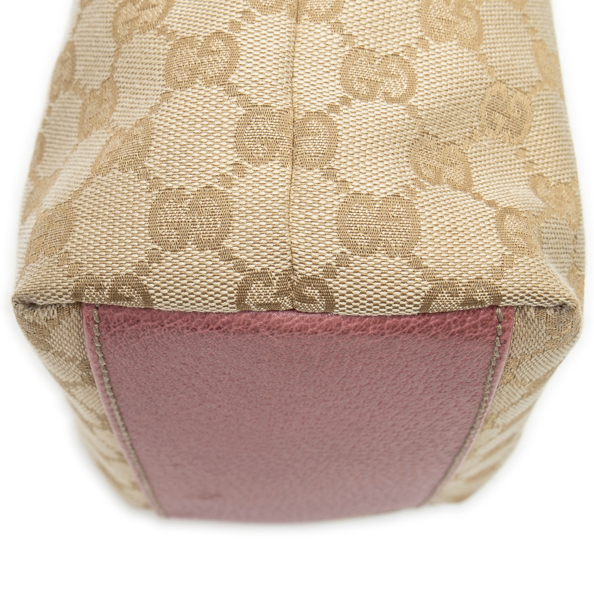 Shoulder Bag Charmy Bucket Tote Pink Monogrammed Canvas
