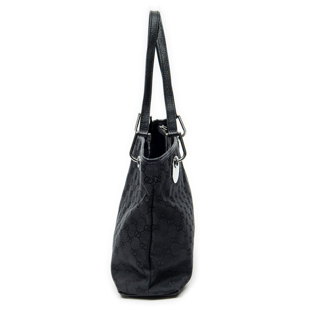 Shoulder Bag Eclipse Horizontal Tote Black Monogrammed Canvas