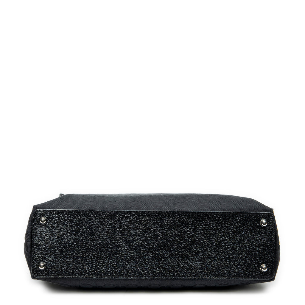 Shoulder Bag Eclipse Horizontal Tote Black Monogrammed Canvas